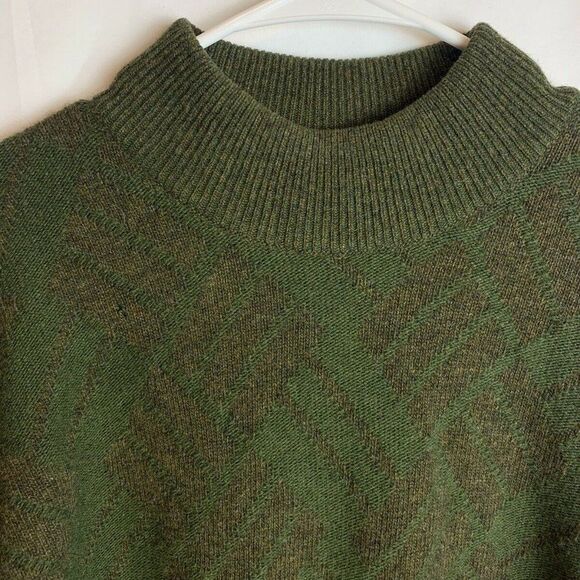 Clan Douglas Nordstrom Unisex Brown Pure Feeling Sweater Scotland Mock Neck - Picture 3 of 5